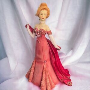 Vintage Heaven Sent Lady In Red Limited Edition 10” Resin Figurine